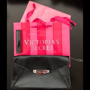 Victoria’s Secret black patent leather clutch